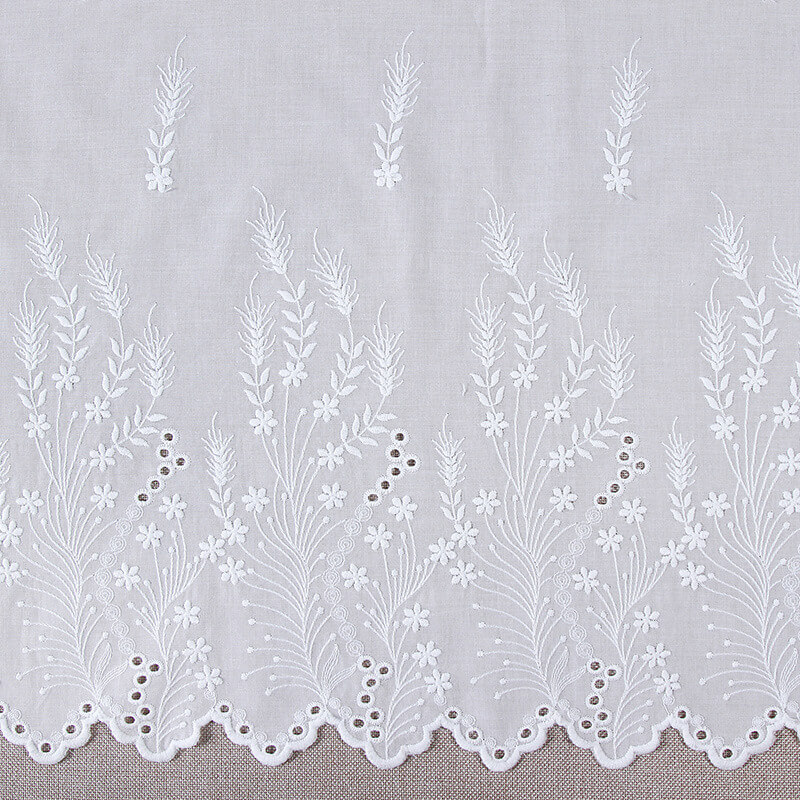 Embroidered Fabric Dress 100% Cotton for Women's Wear Wholesale Suppli 7